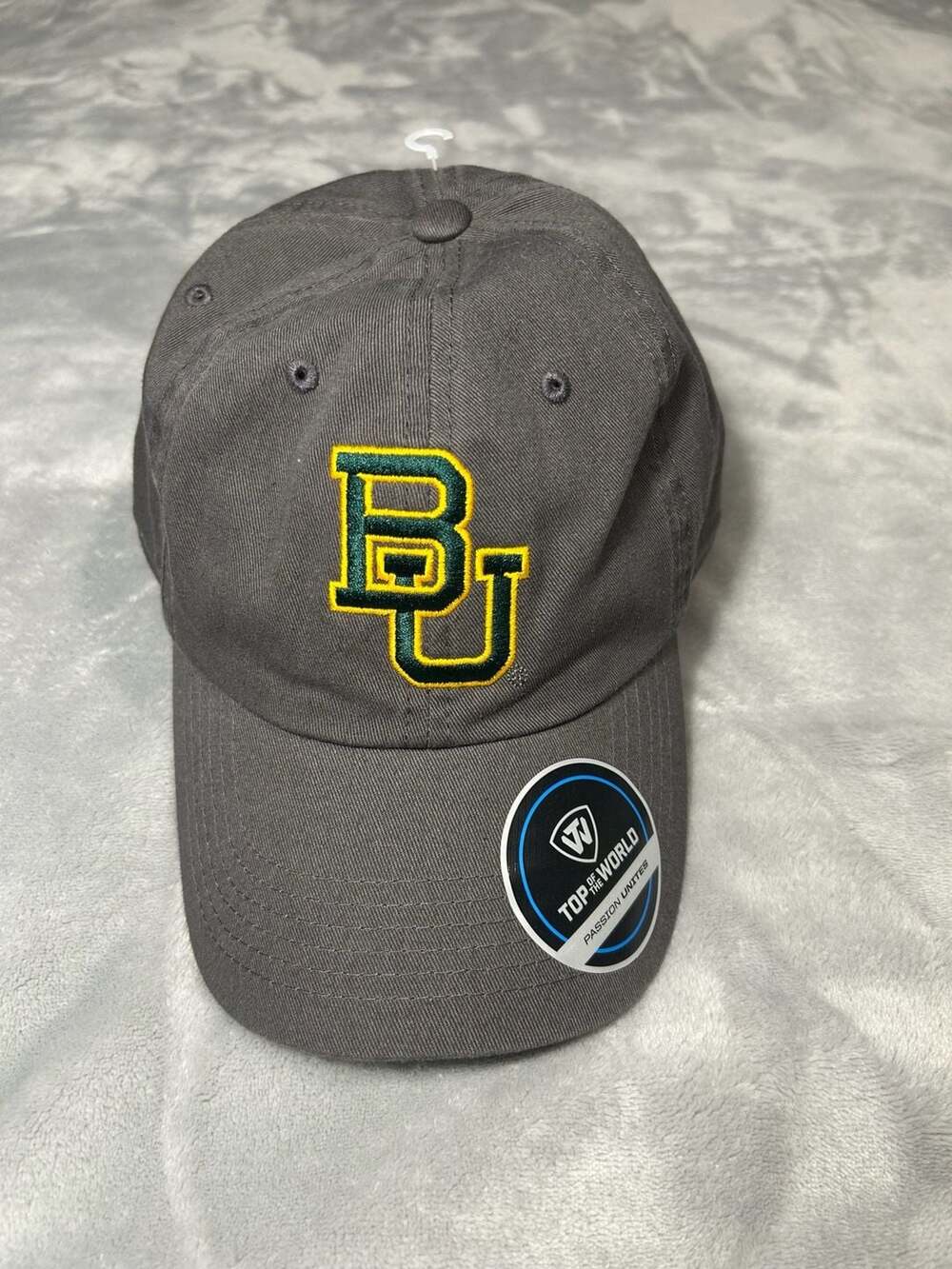 Brand new Top of the World Baylor Bears Adjustable Gray Hat Cap